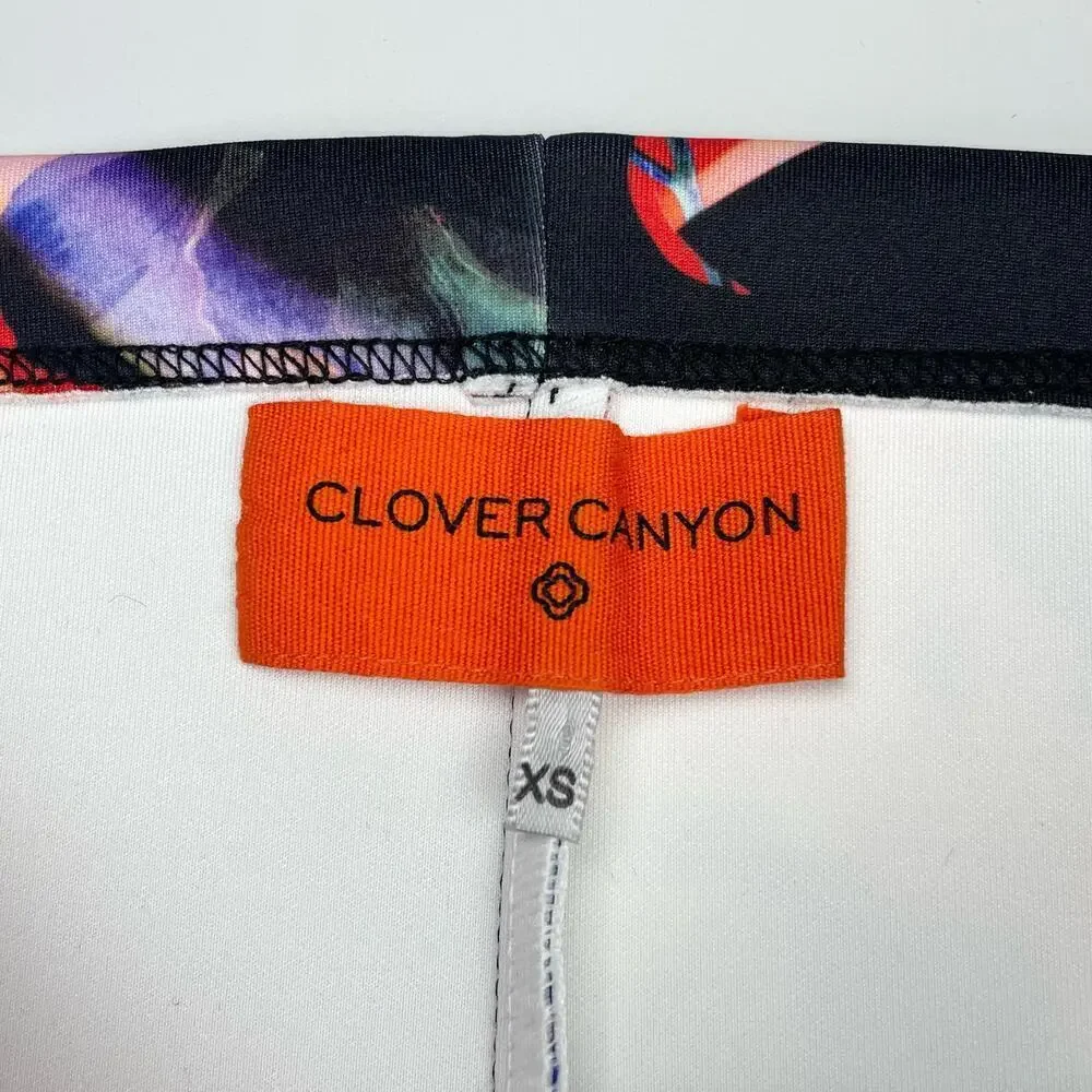CLOVER CANYON Neoprene Printed Pull-On Pencil Skirt Sz XS